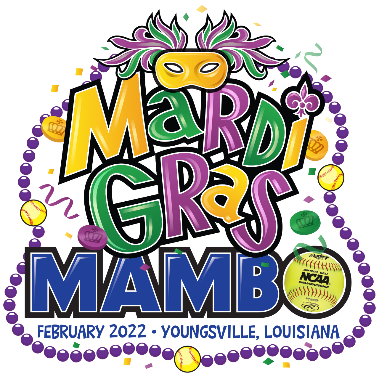 Youngsville Sports Complex Announces 2022 Mardi Gras Mambo NCAA Softball Tournament